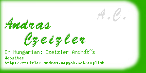 andras czeizler business card